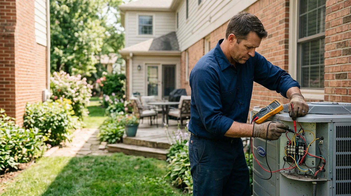 HVAC technician working near Brooklyn, MI